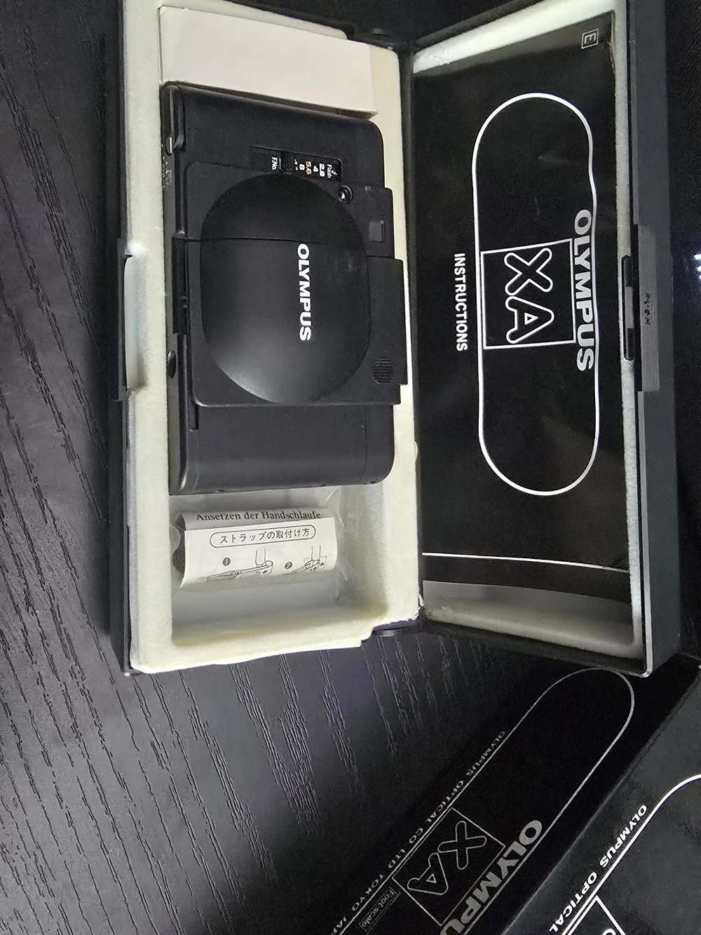 Olympus XA Compact Film Camera in Black with Box